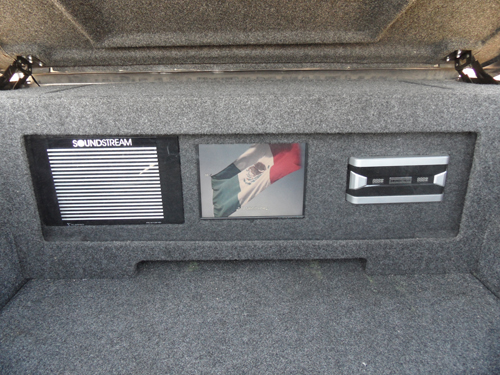 Hidden Audio System Under Truck's Trunk